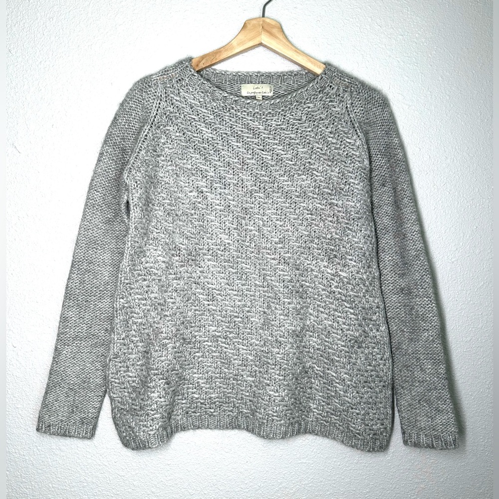 Lola’s Le Parfum de Lola’s Gray Italian Wool Alpaca Sweater Women's Medium